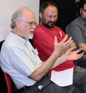 Robert Cherny (US) and Peter Clayworth (NZ) and Tom Goyens (US) at the "Transnational Agitators: Australia, New Zealand and the US" panel
