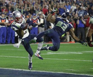 Malcolm Butler’s Superbowl Interception. Credit: Kathy Willens, AP