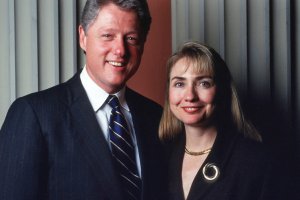Hillary Clinton and Bill Clinton in 1991, shortly before the Arkansas governor said he was running for president. Credit: WSJ / Getty Images.